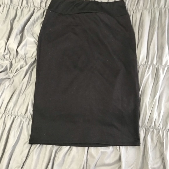 Black and brown pencil skirt - Picture 2 of 2